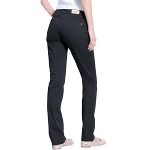 Weekend Max Mara Slim FITW11 Stretch Cotton Twill Black Pants Size 4